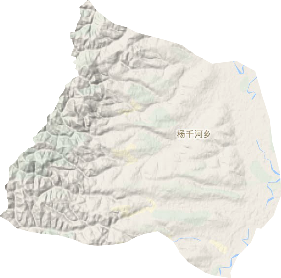 楊千河鄉地形圖