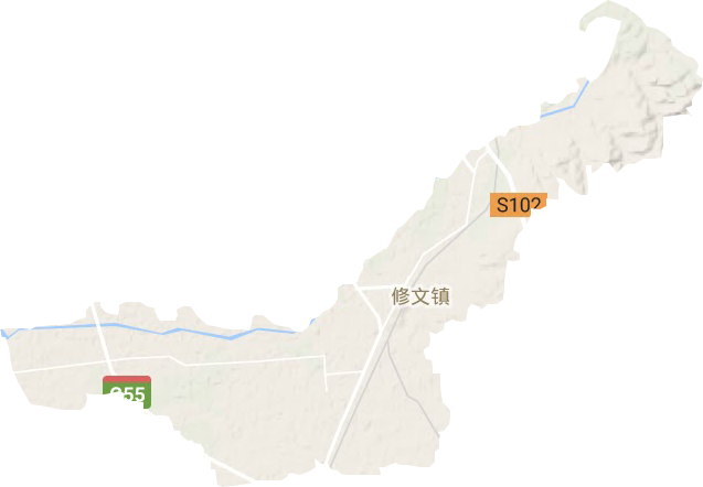 修文鎮地形圖
