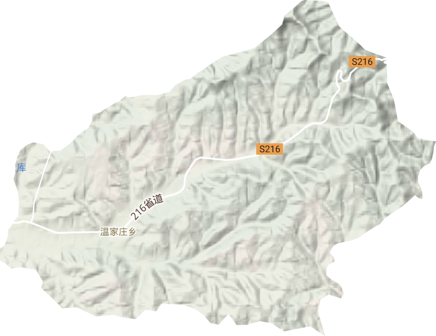 溫家莊鄉(xiāng)地形圖