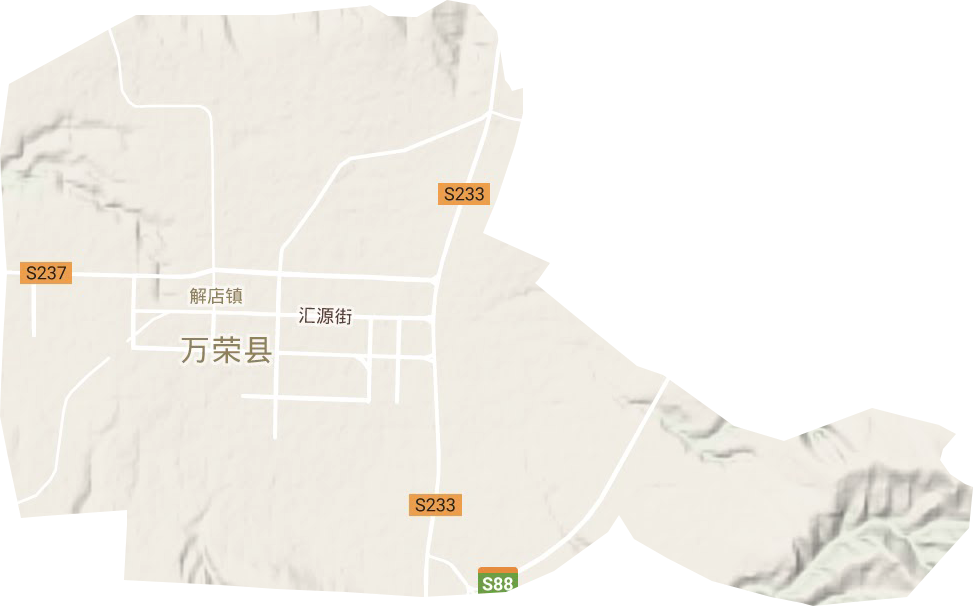 解店鎮(zhèn)地形圖