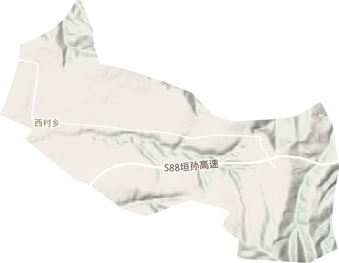西村鄉地形圖