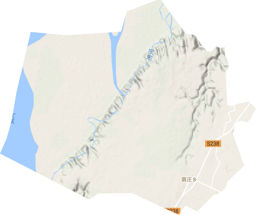 裴莊鄉(xiāng)地形圖