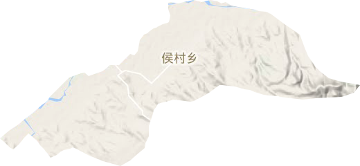 侯村鄉地形圖