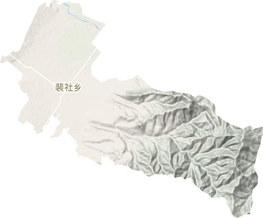 裴社鄉(xiāng)地形圖
