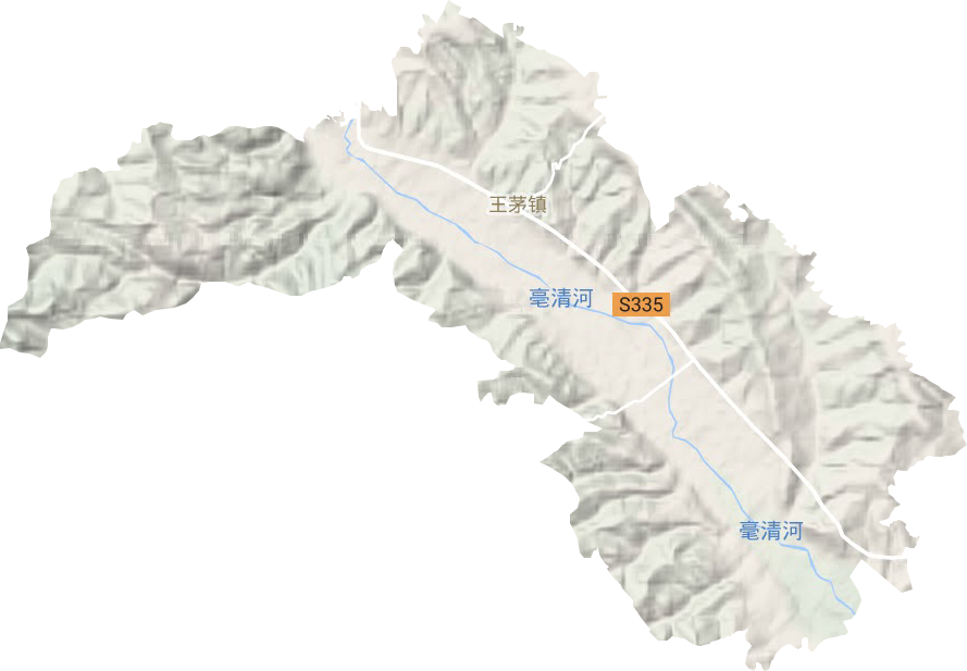 王茅鎮地形圖