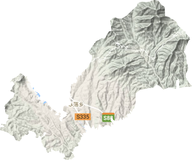 皋落鄉地形圖