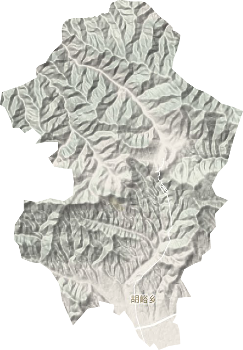 胡峪鄉(xiāng)地形圖