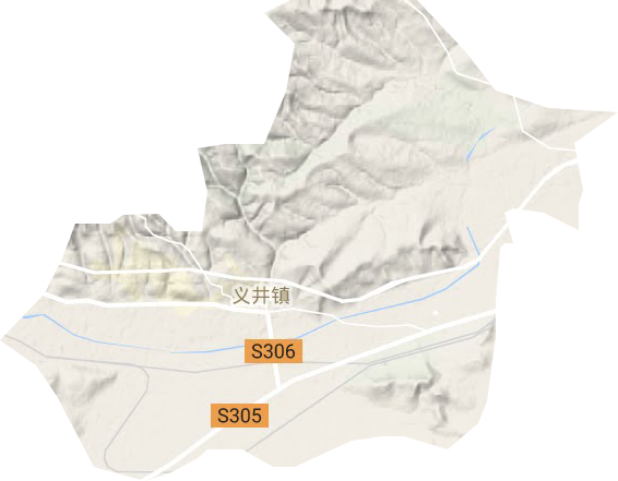 義井鎮(zhèn)地形圖