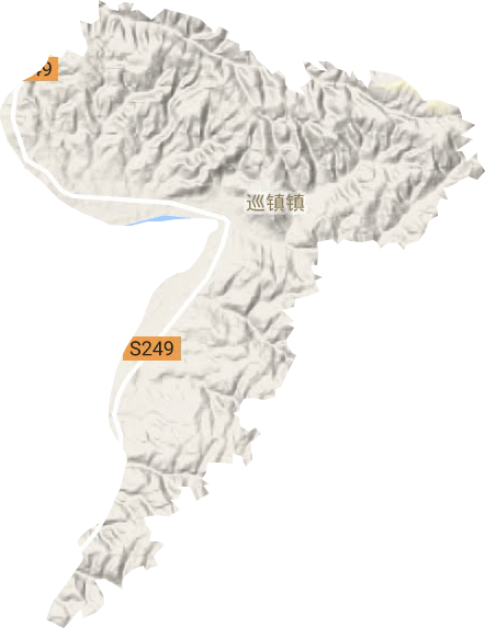 巡鎮鎮地形圖