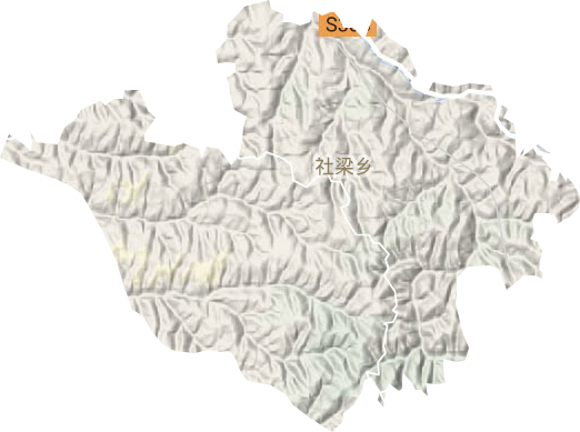 社梁鄉地形圖