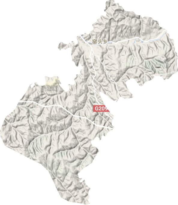 窯頭鄉地形圖