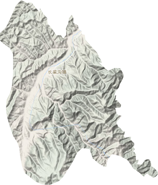 長梁溝鎮(zhèn)地形圖