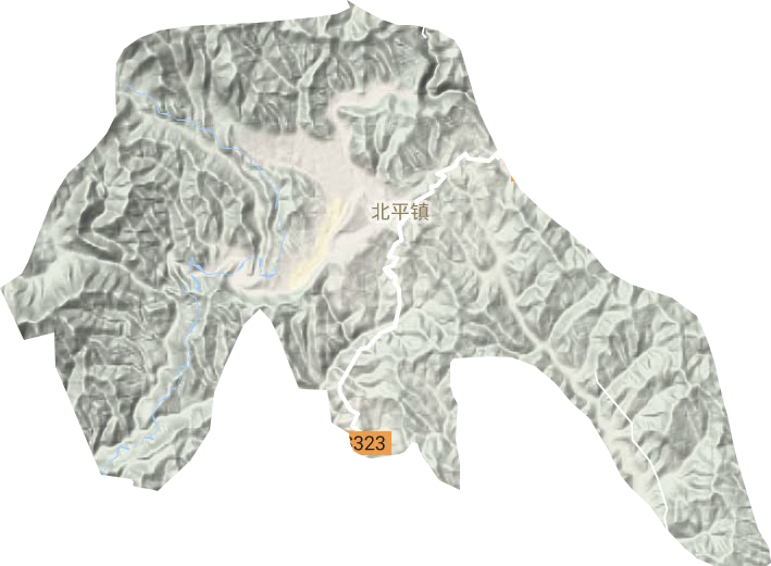 北平鎮(zhèn)地形圖