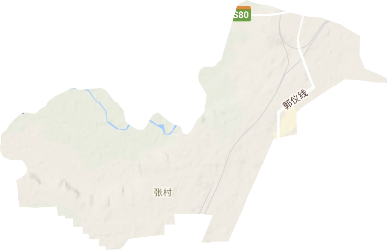 張村街道地形圖