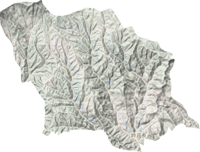 嶺底鄉地形圖