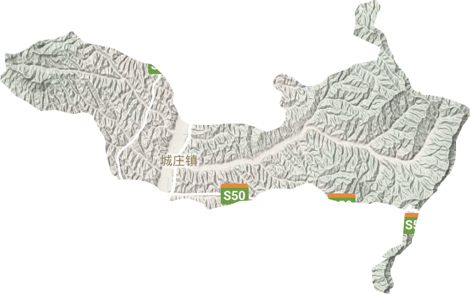 城莊鎮(zhèn)地形圖