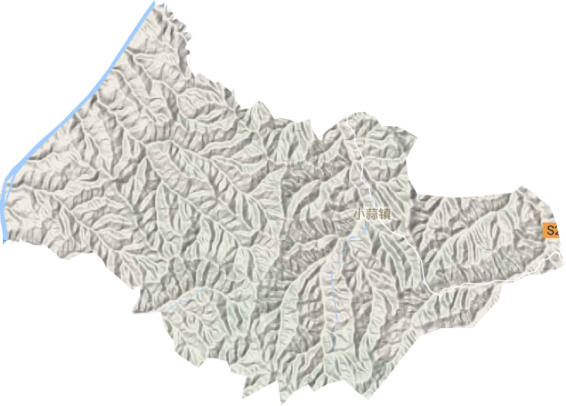 小蒜鎮地形圖