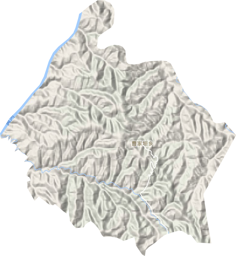 曹家垣鄉地形圖