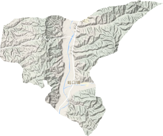 峪口鎮地形圖