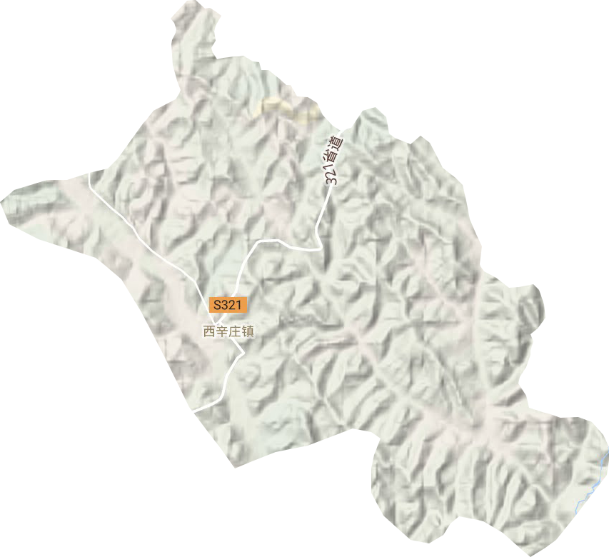 西辛莊鎮地形圖