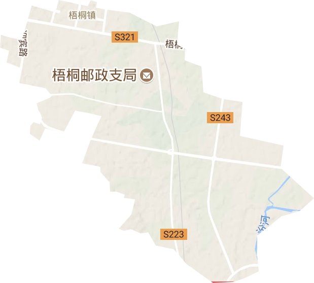 梧桐鎮(zhèn)地形圖