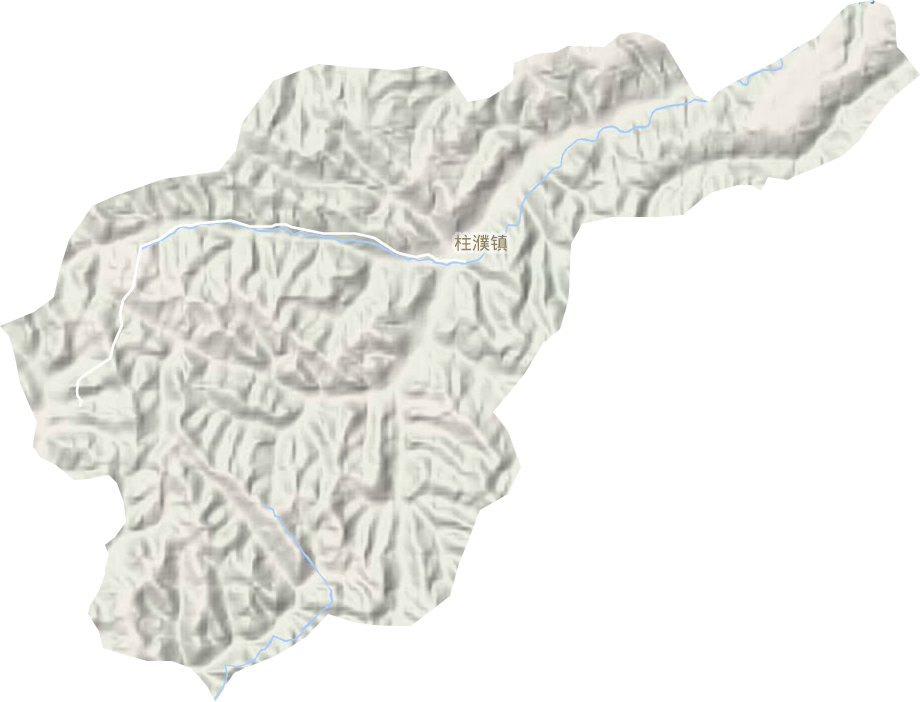 柱濮鎮(zhèn)地形圖