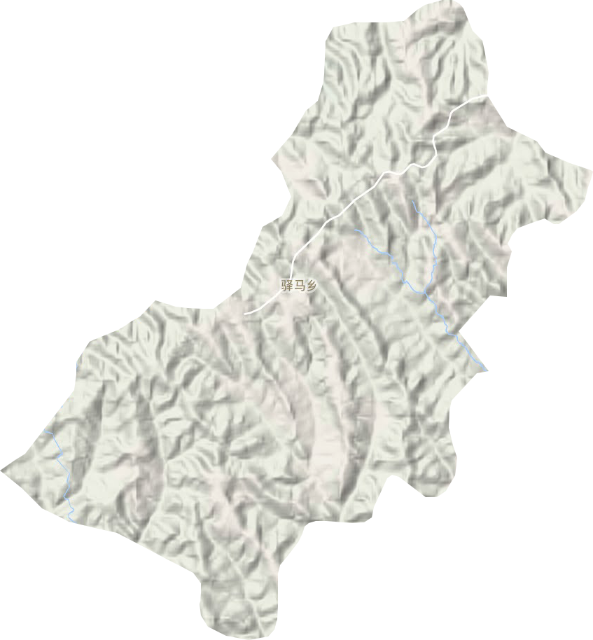 驛馬鄉地形圖