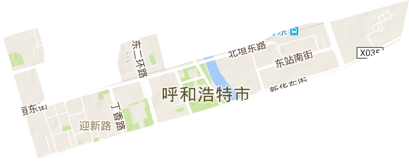 迎新路街道地形圖