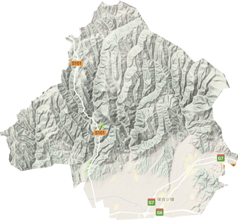 保合少鎮(zhèn)地形圖