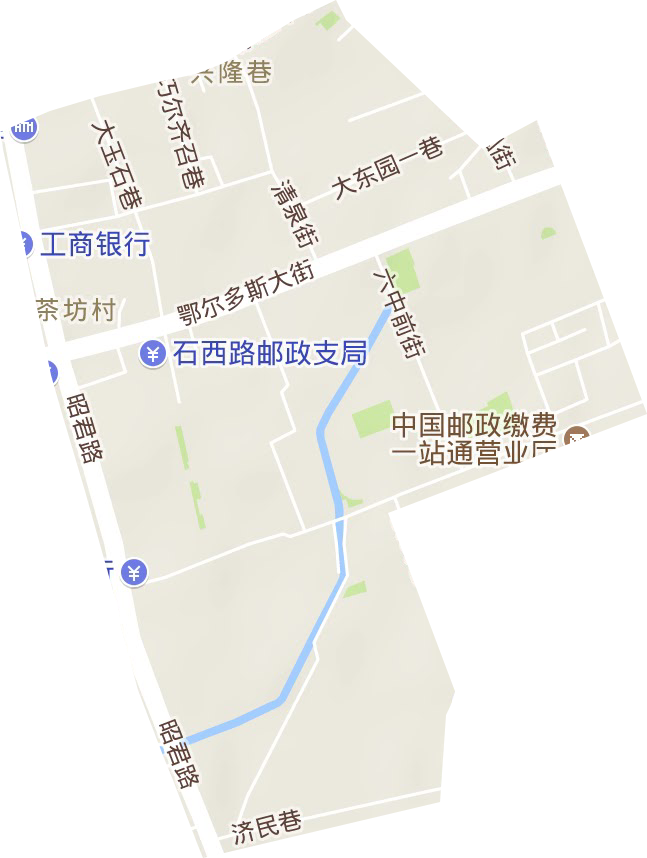興隆巷辦事處地形圖