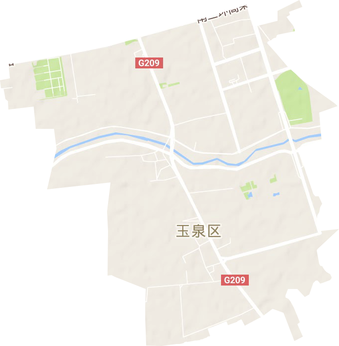 昭君路辦事處地形圖