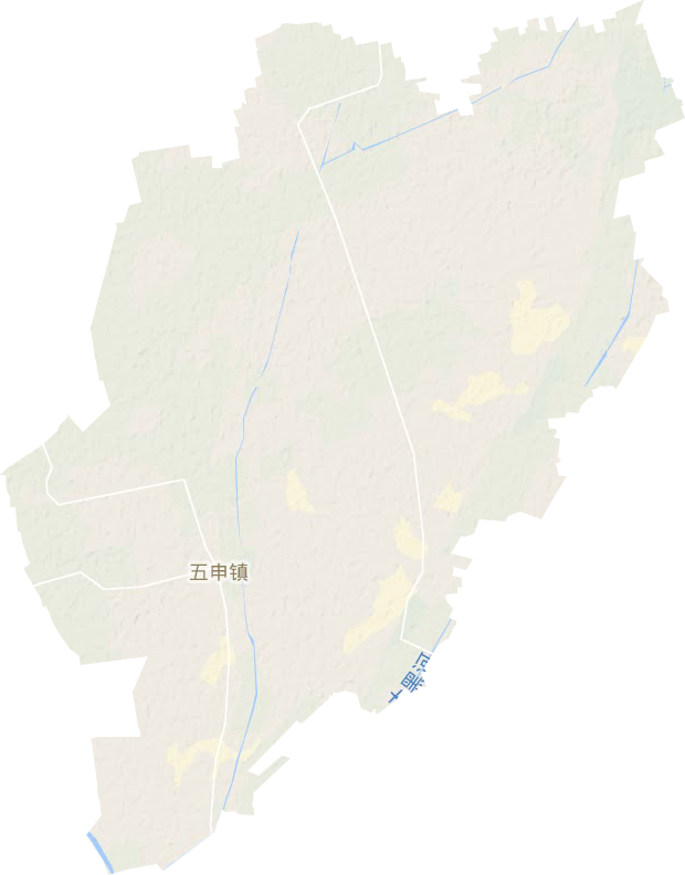 五申鎮(zhèn)地形圖