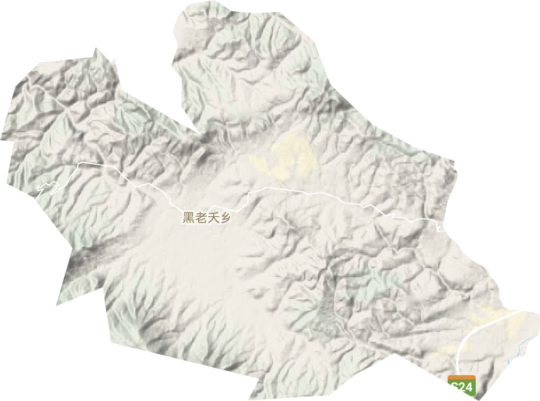 黑老夭鄉(xiāng)地形圖