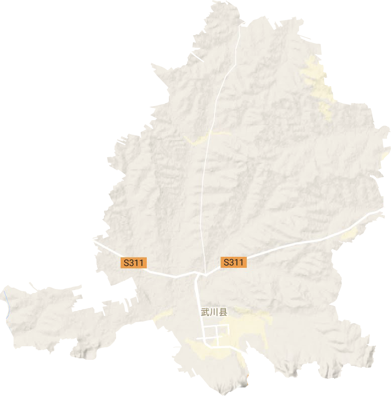 可鎮地形圖