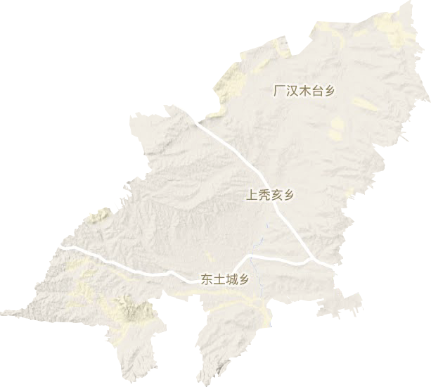 上禿亥鄉地形圖