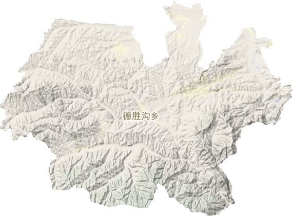 德勝溝鄉地形圖