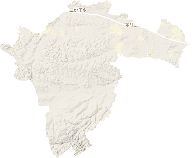 二份子鄉地形圖
