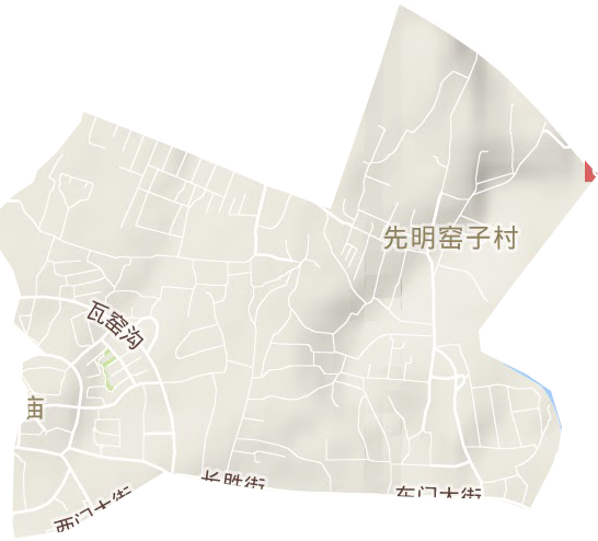 回民街道地形圖