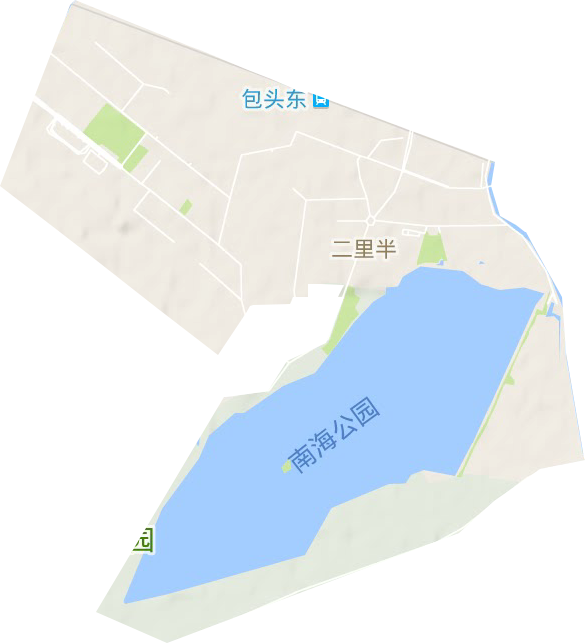 二里半街道地形圖