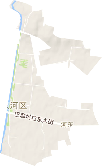 河東街道地形圖