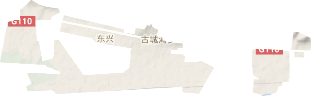 東興街道地形圖
