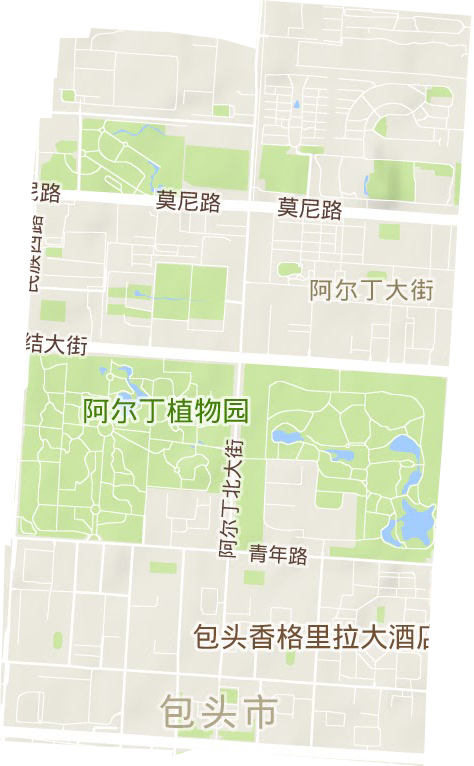 阿爾丁大街街道地形圖