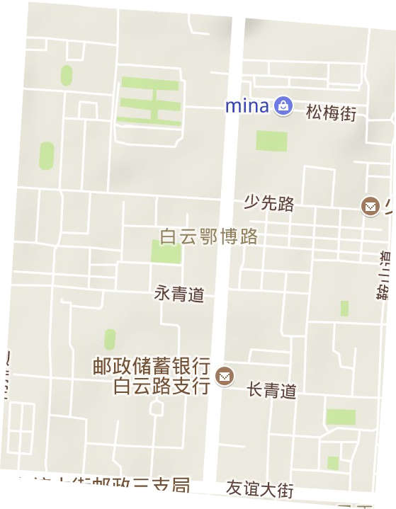 白云路街道地形圖