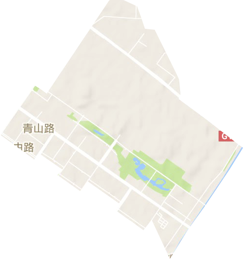 青山路街道地形圖