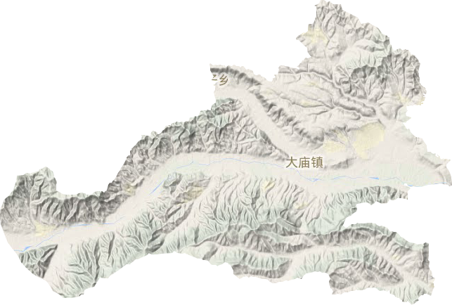 大廟鎮(zhèn)地形圖