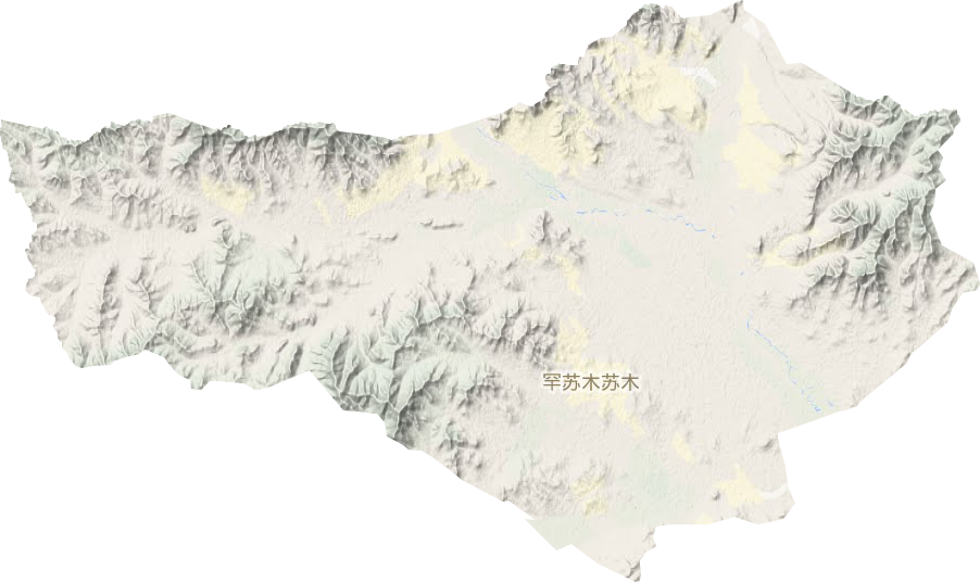 罕蘇木蘇木鄉地形圖