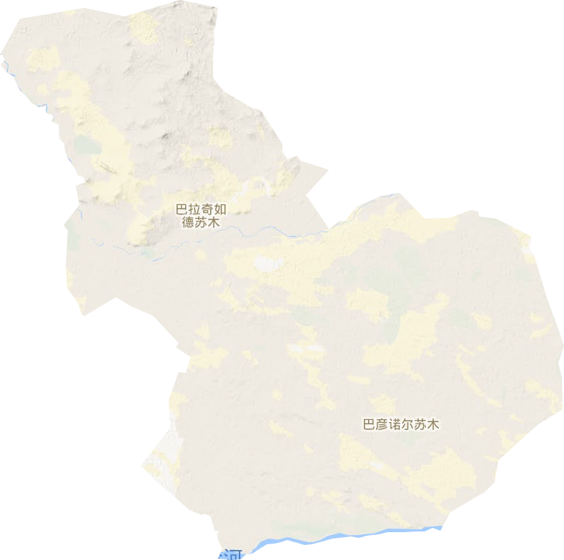 巴拉奇如德蘇木鄉(xiāng)地形圖