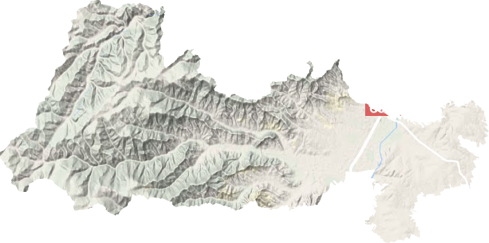 大城子鎮地形圖