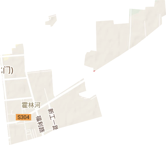 霍林街道地形圖