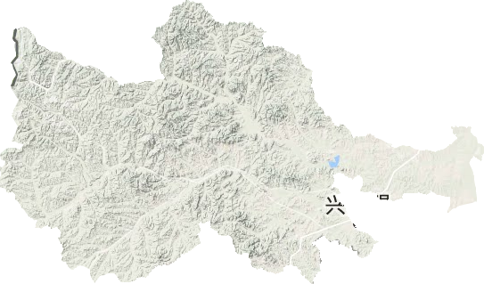 科爾沁右翼前旗地形圖